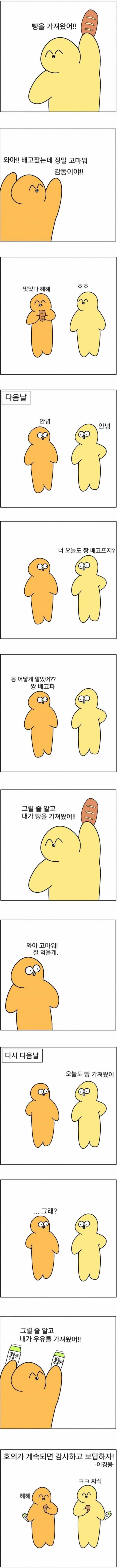 호의가 매일 반복이 되면!?